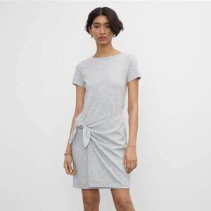 Like New Club Monaco Twansia Wrap TShirt Midi Dress in Heathered Grey Sz XS